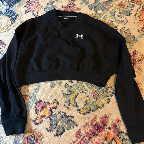 Under Armour Tops - COPY - Under Armour Black Crop Top Large